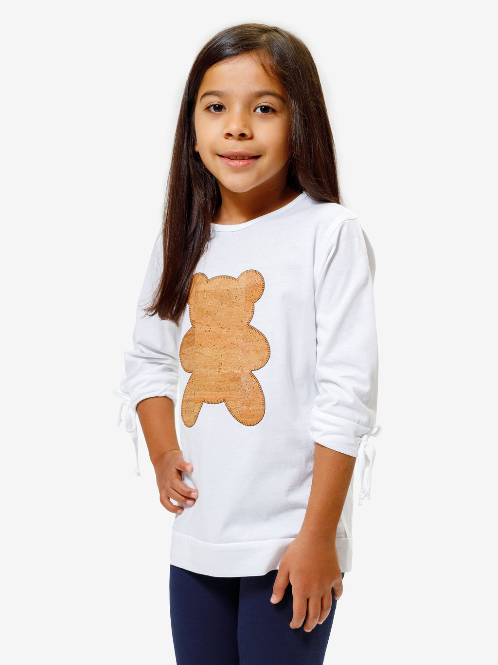 TEDDY BEAR Top White Side T-shirt